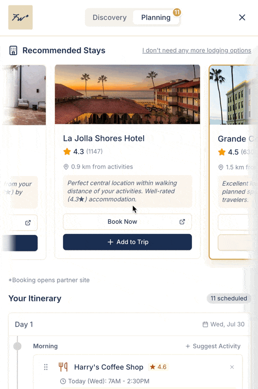 Drifter Planning Interface